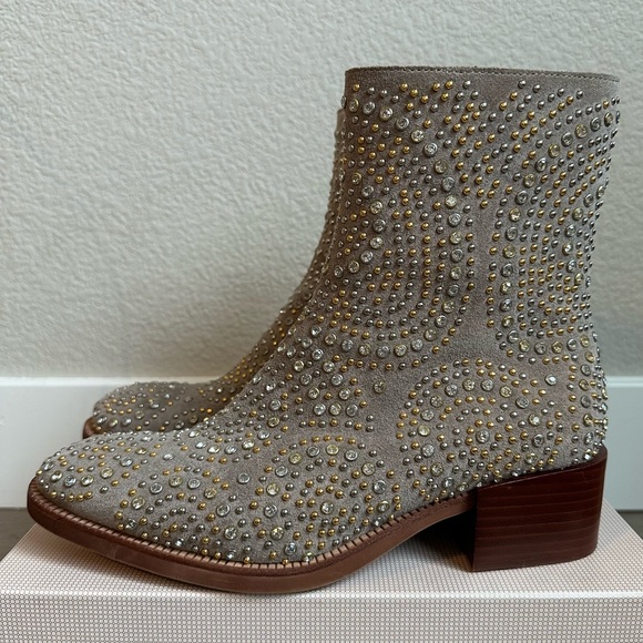 Jeffrey Campbell x Free People bejeweled Walton studded boots - Picture 3 of 12
